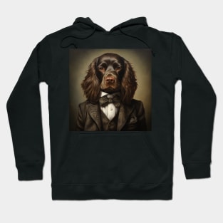 Boykin Spaniel Dog in Suit Hoodie